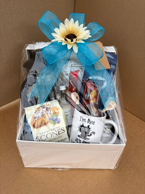 Cozy Coffee & Scones Gift Basket