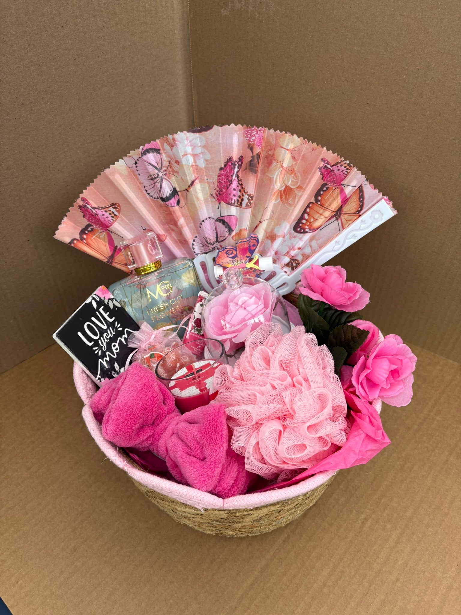 Pretty in Pink Spa Gift Basket