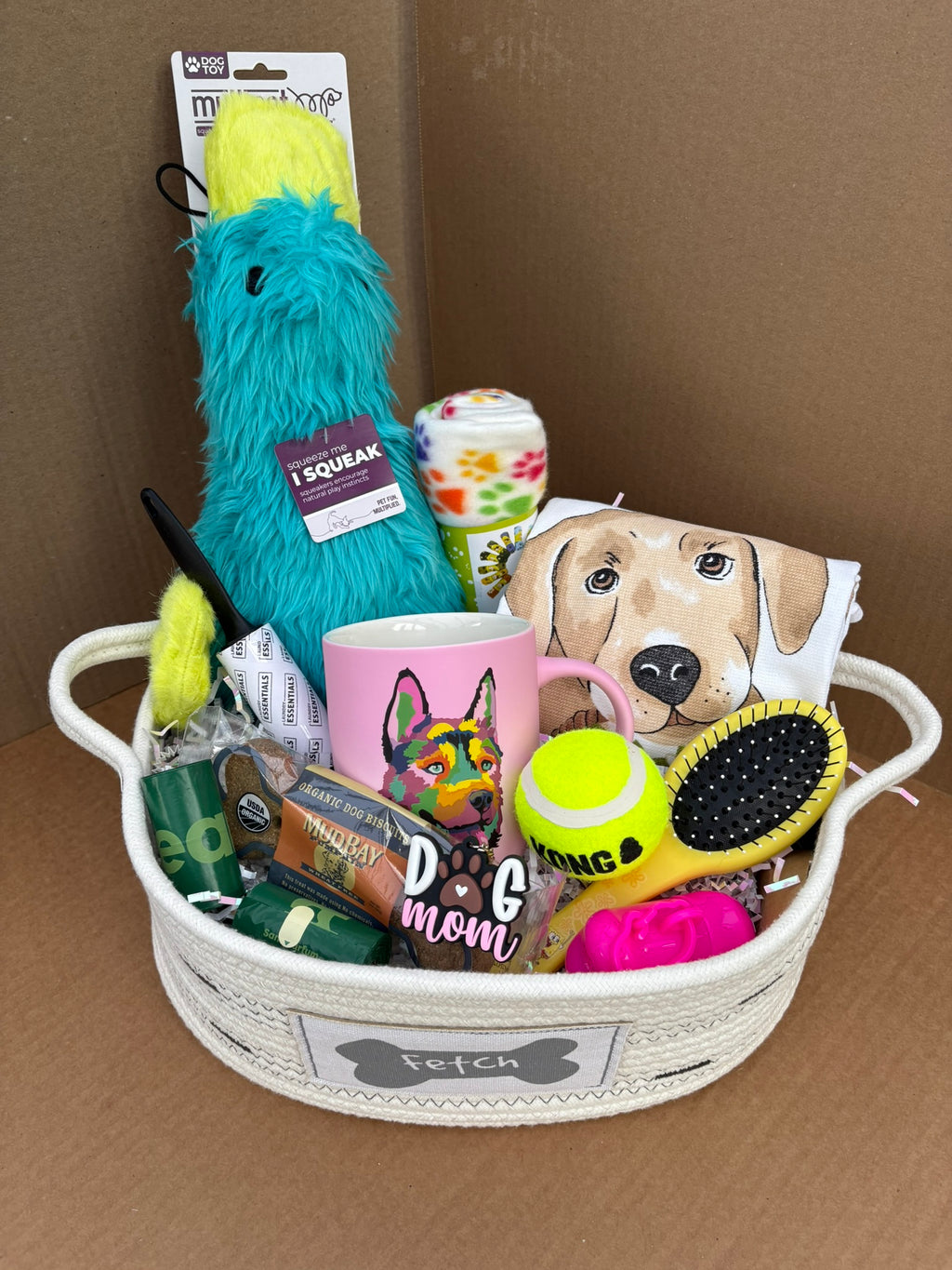 Fetch Dog Mom Gift Basket