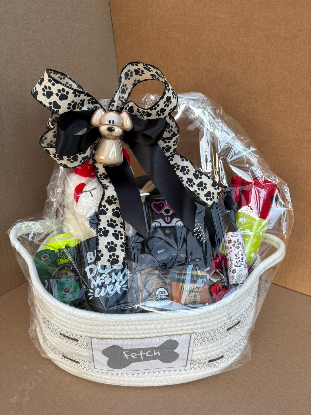 Dog Mom Essentials Gift Basket