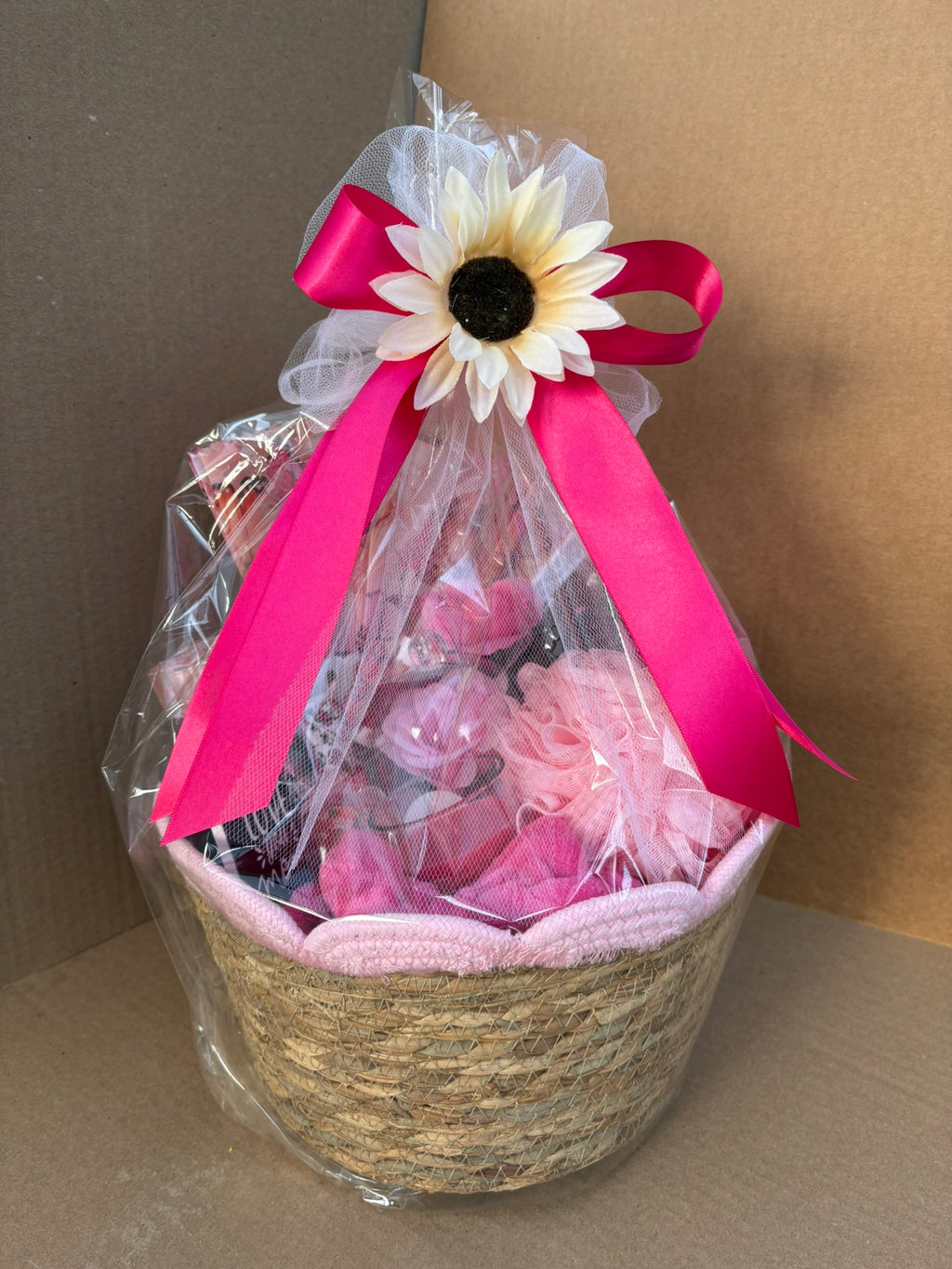 Pretty in Pink Spa Gift Basket